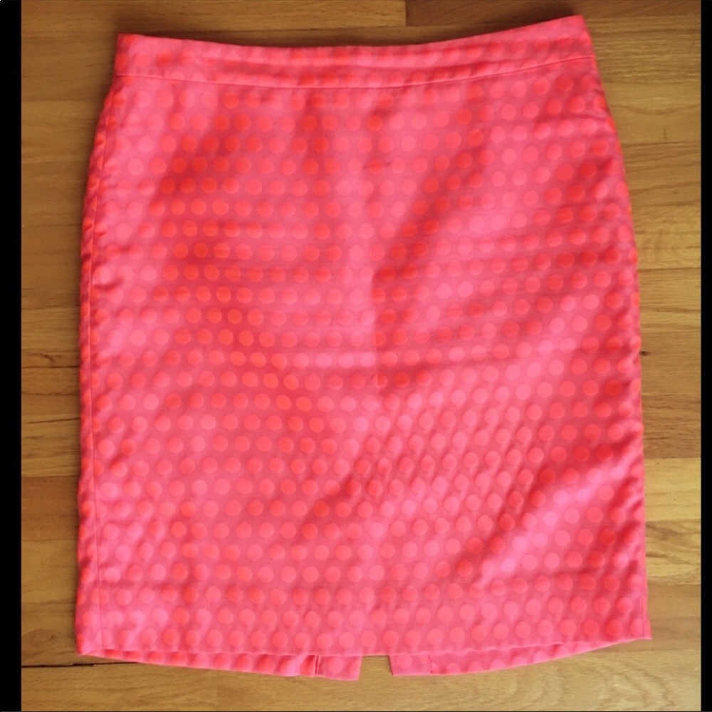 J.Crew polka dot pencil skirt